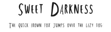 Sweet Darkness by Rainbow Fonts — Script Handwritten Font — thumbnail 1