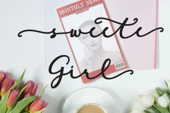 Sweete Girl Font by YanIndesign — Script Handwritten Font