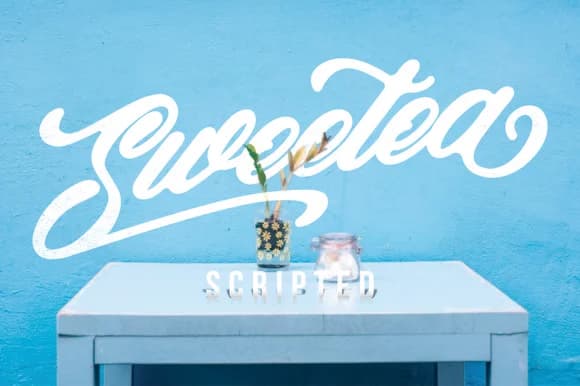 Sweetea Font by Bdstrd Std — Script Handwritten Font