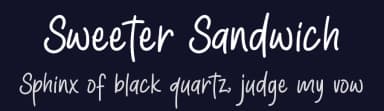Sweeter Sandwich by MJB Letters — Script Handwritten Font — thumbnail 2