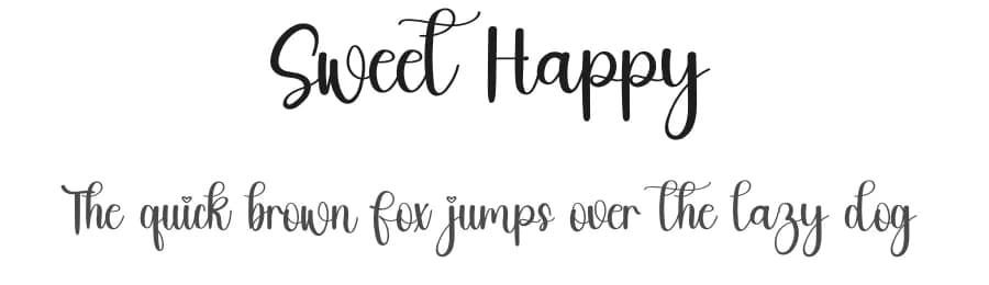 Sweet Happy by Inermedia Studio — Script Handwritten Font