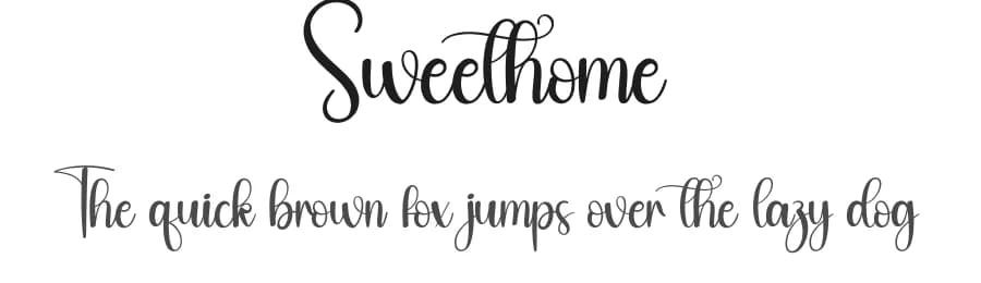 Sweethome by Andi Moz — Script Handwritten Font