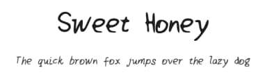 Sweet Honey by Jodie A — Script Handwritten Font — thumbnail 1