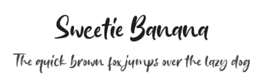 Sweetie Banana by Almarkhatype — Script Handwritten Font — thumbnail 1