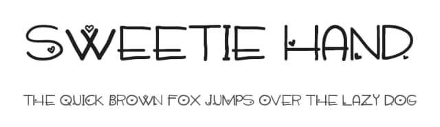 Sweetie Hand by Megan Toy — Script Handwritten Font