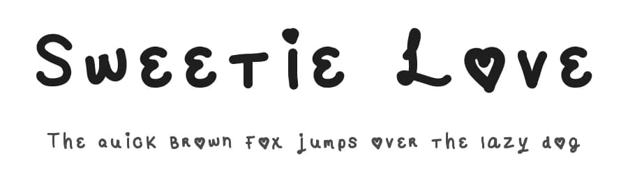 Sweetie Love by Vanessa Loves Cookies — Script Handwritten Font