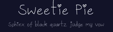Sweetie Pie by Ammy K — Script Handwritten Font — thumbnail 2