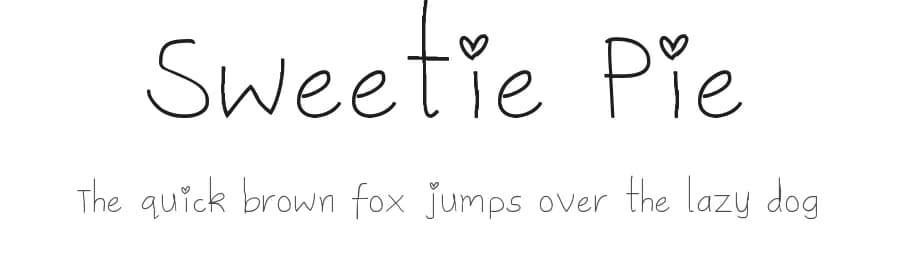 Sweetie Pie by Ammy K — Script Handwritten Font