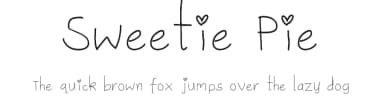 Sweetie Pie by Ammy K — Script Handwritten Font — thumbnail 1