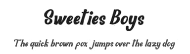 Sweeties Boys by Display Studio — Script Handwritten Font — thumbnail 1