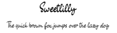 Sweetlilly by Vunira Design — Script Handwritten Font — thumbnail 1