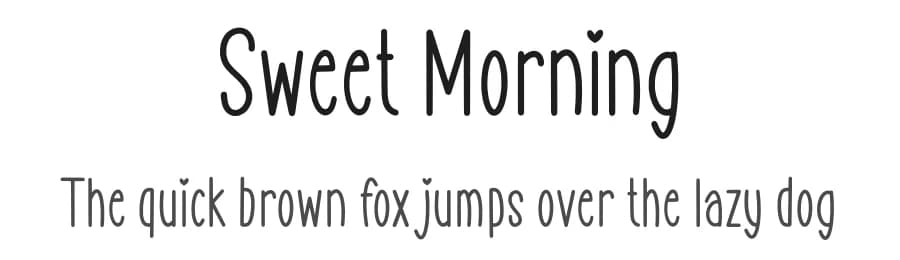 Sweet Morning by Letterayu — Script Handwritten Font