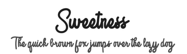 Sweetness by Arendx Studio — Script Handwritten Font
