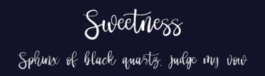 Sweetness by Muharima Rasyid — Script Handwritten Font — thumbnail 2