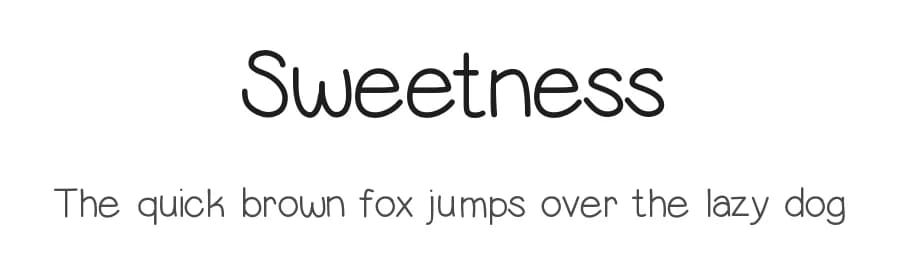 Sweetness by Vanessa Bays — Script Handwritten Font