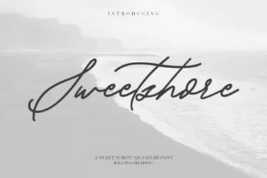 Sweetshore Font by Maulana Creative — Script Handwritten Font — thumbnail 1