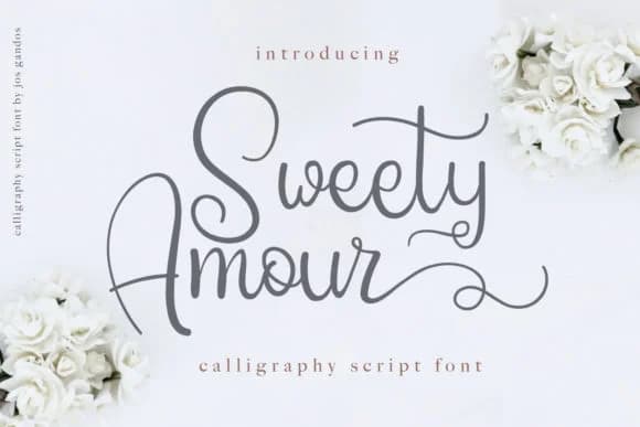 Sweety Amour Font by josgandos — Script Handwritten Font