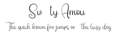 Sweety Amour by Letter Jos — Script Handwritten Font — thumbnail 1