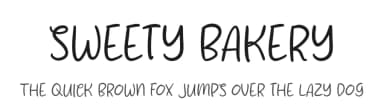 Sweety Bakery by MJType — Script Handwritten Font — thumbnail 1