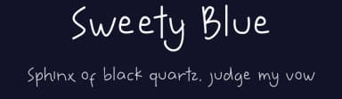 Sweety Blue by Aisyah — Script Handwritten Font — thumbnail 2