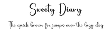 Sweety Diary by Nirmala Creative — Script Handwritten Font — thumbnail 1