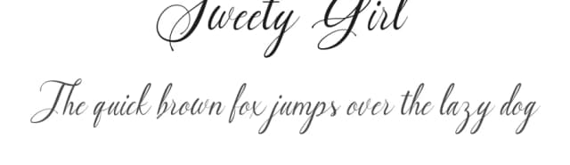 Sweety Girl by Agus Abdurrokhim — Script Handwritten Font