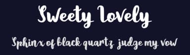 Sweety Lovely by Typefar — Script Handwritten Font — thumbnail 2