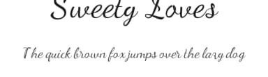 Sweety Loves by K_IN Studio — Script Handwritten Font — thumbnail 1