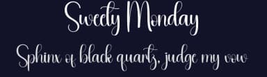 Sweety Monday by Andi Moz — Script Handwritten Font — thumbnail 2