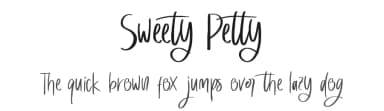 Sweety Petty by DumadiStyle — Script Handwritten Font — thumbnail 1