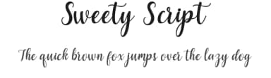 Sweety Script by Creative Lab — Script Handwritten Font — thumbnail 1