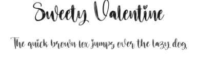 Sweety Valentine by Scratchones — Script Handwritten Font — thumbnail 1