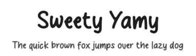 Sweety Yamy by MJType — Script Handwritten Font — thumbnail 1