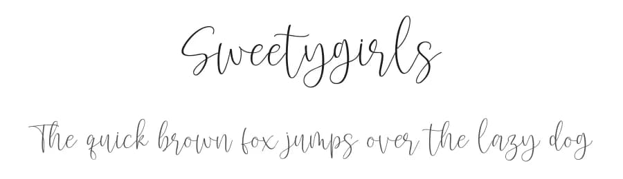 Sweetygirls by Faqih Fawaji — Script Handwritten Font — preview 1