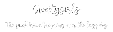 Sweetygirls by Faqih Fawaji — Script Handwritten Font — thumbnail 1