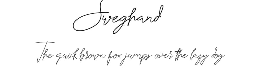 Sweghand by Muhammad Ahwal Bobby — Script Handwritten Font