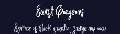 Swift Gorgeous by Abraham Type (AldeDesign Studio) — Script Handwritten Font — thumbnail 2