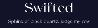 Swifted by Saridezra — Serif Font — thumbnail 2