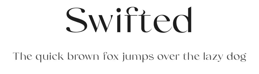 Swifted by Saridezra — Serif Font