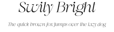 Swily Bright by Jolicia Type Foundry — Serif Font — thumbnail 1