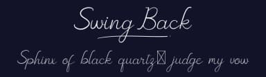 Swing Back by RaisProject — Script Handwritten Font — thumbnail 2