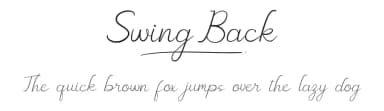 Swing Back by RaisProject — Script Handwritten Font — thumbnail 1