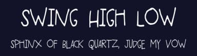 Swing High Low by Kelsey Ann G — Script Handwritten Font — thumbnail 2