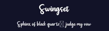 Swingset by twinletter — Script Handwritten Font — thumbnail 2