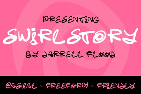 Swirlstory Font by Dadiomouse — Script Handwritten Font