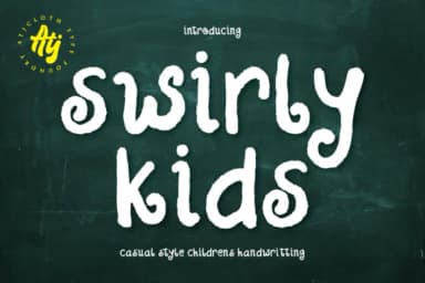 Swirly Kids Font by Atjcloth Studio — Script Handwritten Font — thumbnail 1