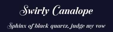 Swirly Canalope by Måns Grebäck — Script Handwritten Font — thumbnail 2