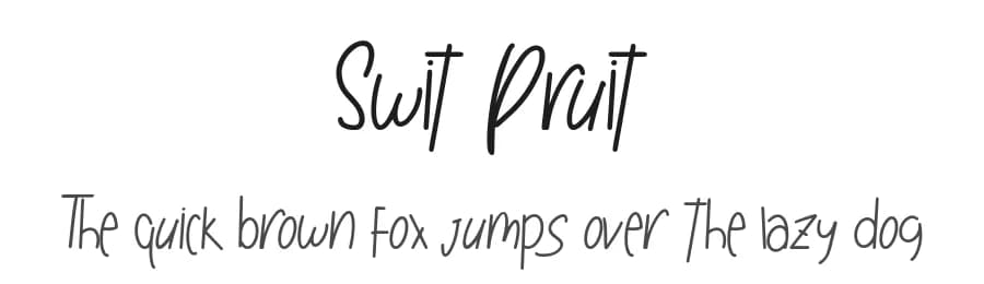 Swit Pruit by Typotopia Studio — Script Handwritten Font
