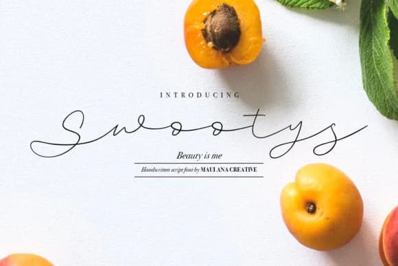 Swootys Script Font by Maulana Creative — Script Handwritten Font