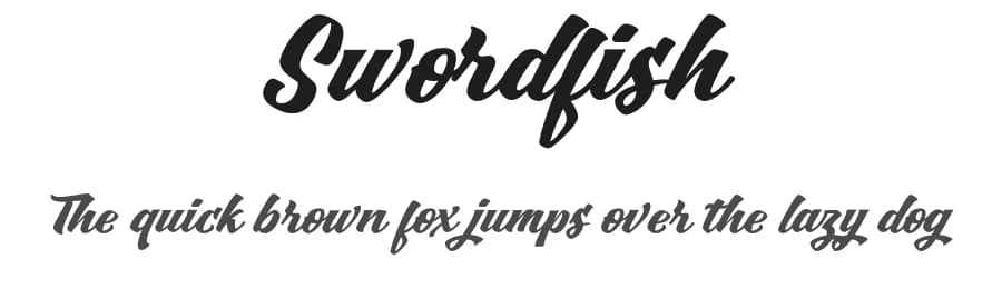 Swordfish by Vunira Design — Script Handwritten Font